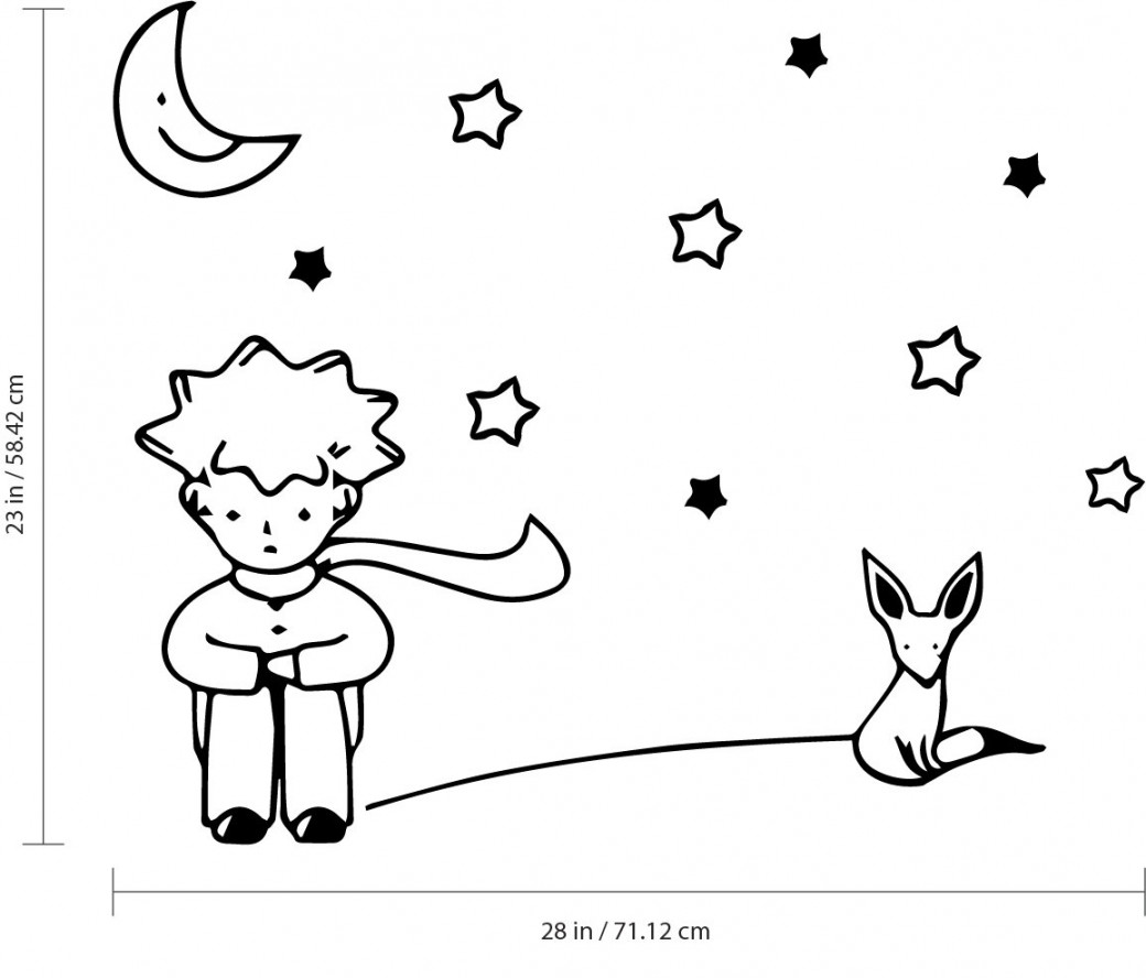 The Little Prince - EL Principito - Vinyl Wall Art Sticker - " x