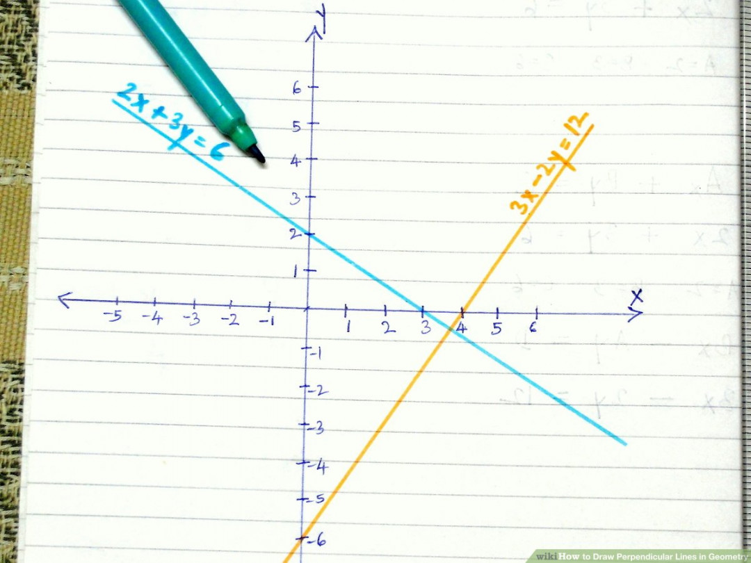 Ways to Draw Perpendicular Lines in Geometry - wikiHow Life