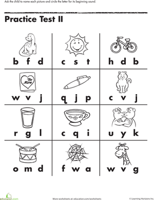 23+ Initial Letter Sound Worksheets