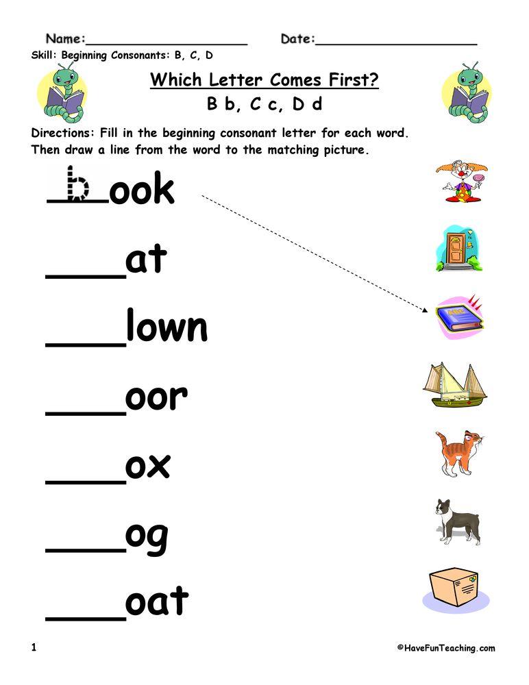 33+ Initial Letter Sound Worksheets