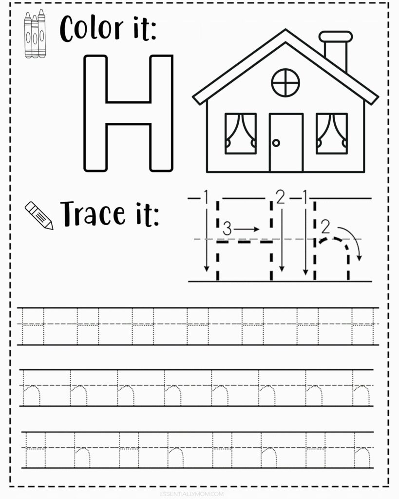 50+ Easy Tracing Worksheets For Preschoolers 62