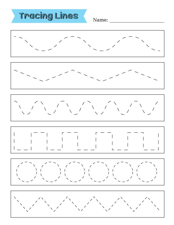 50+ Easy Tracing Worksheets For Preschoolers 63