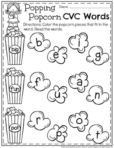 Best 70+ Cvc Worksheets For Kindergarten 71