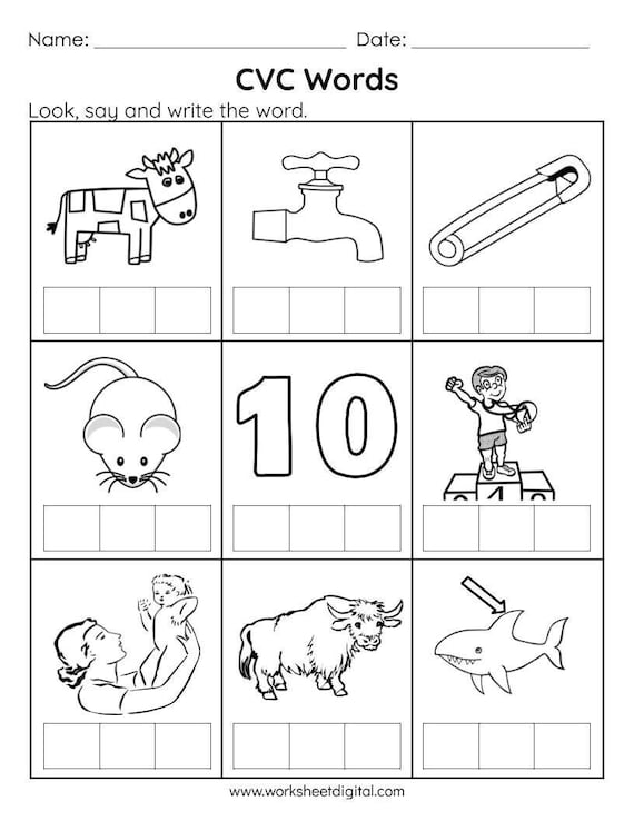 Best 70+ Cvc Worksheets For Kindergarten 77