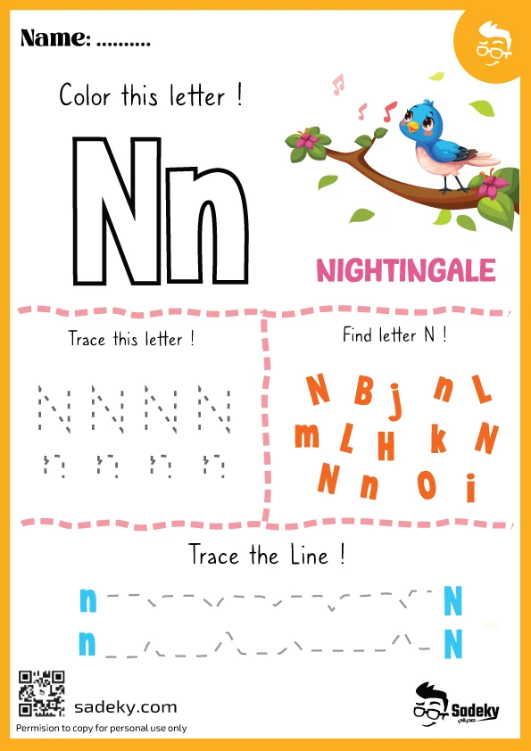 Fresh 60+ Letter N Worksheets For Preschool 38