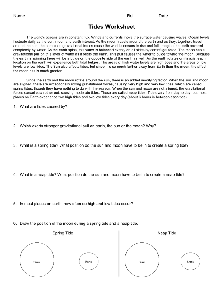 Fresh Tides Worksheet Answer Key 3