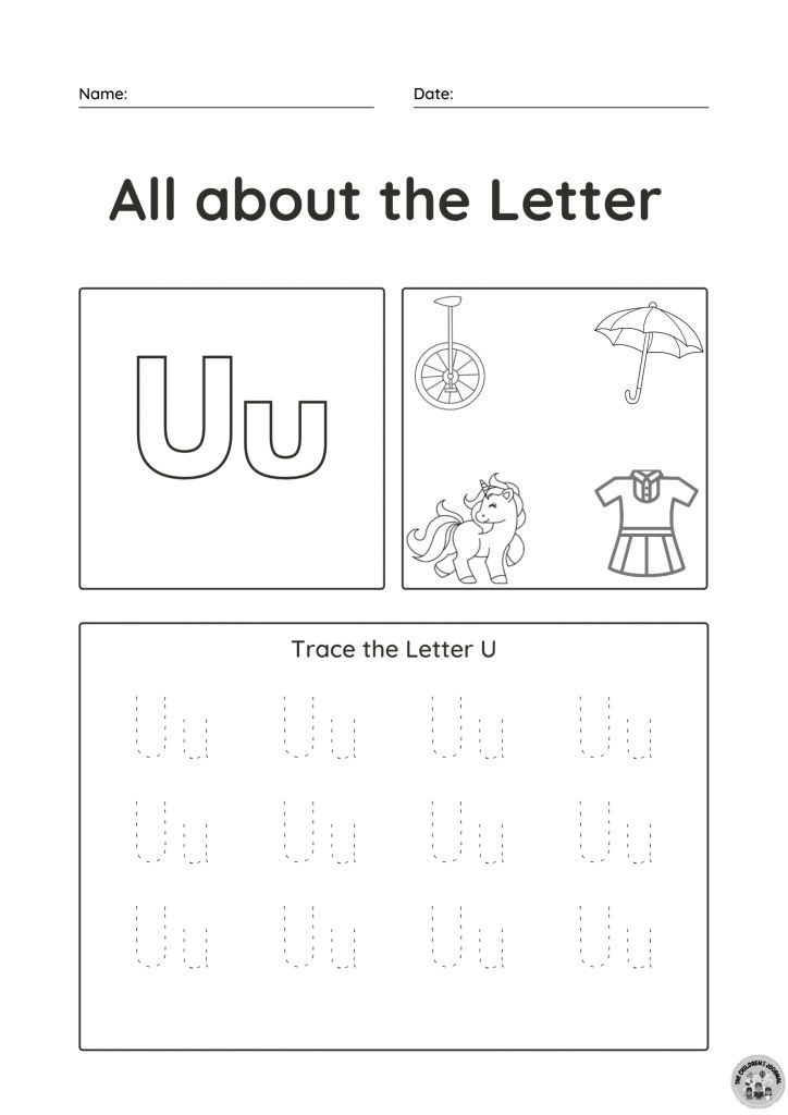 Letter U Preschool Worksheets 64