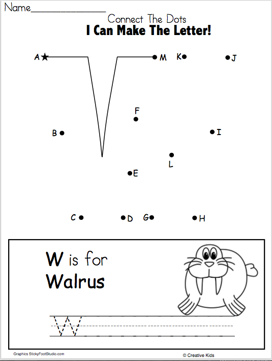 Letter W Worksheets For Preschool 42