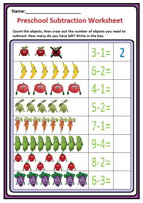 Math Worksheets For Preschoolers 69