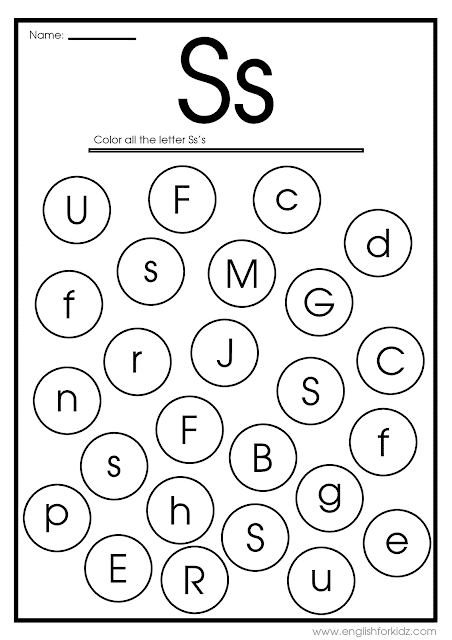 Preschool Letter S Worksheets 61