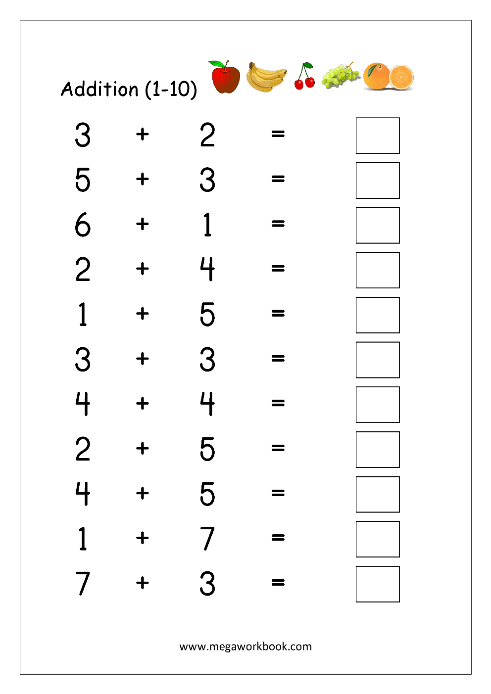 Printable 60+ Worksheet Addition For Kindergarten 94