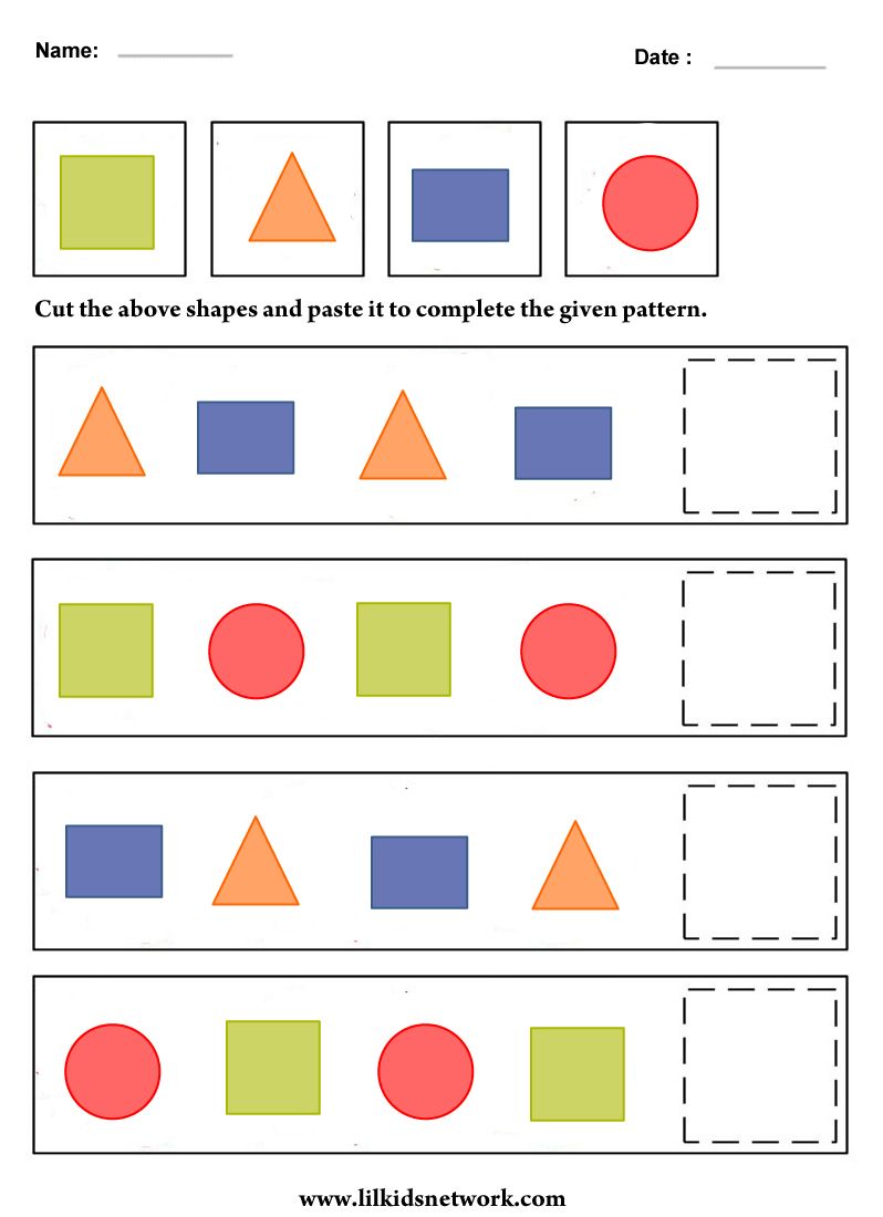 30 Creative Shapes Worksheets For Kindergarten 11