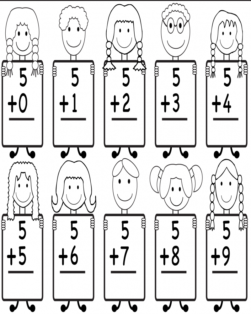 57 Kindergarten Math Addition Worksheets 34