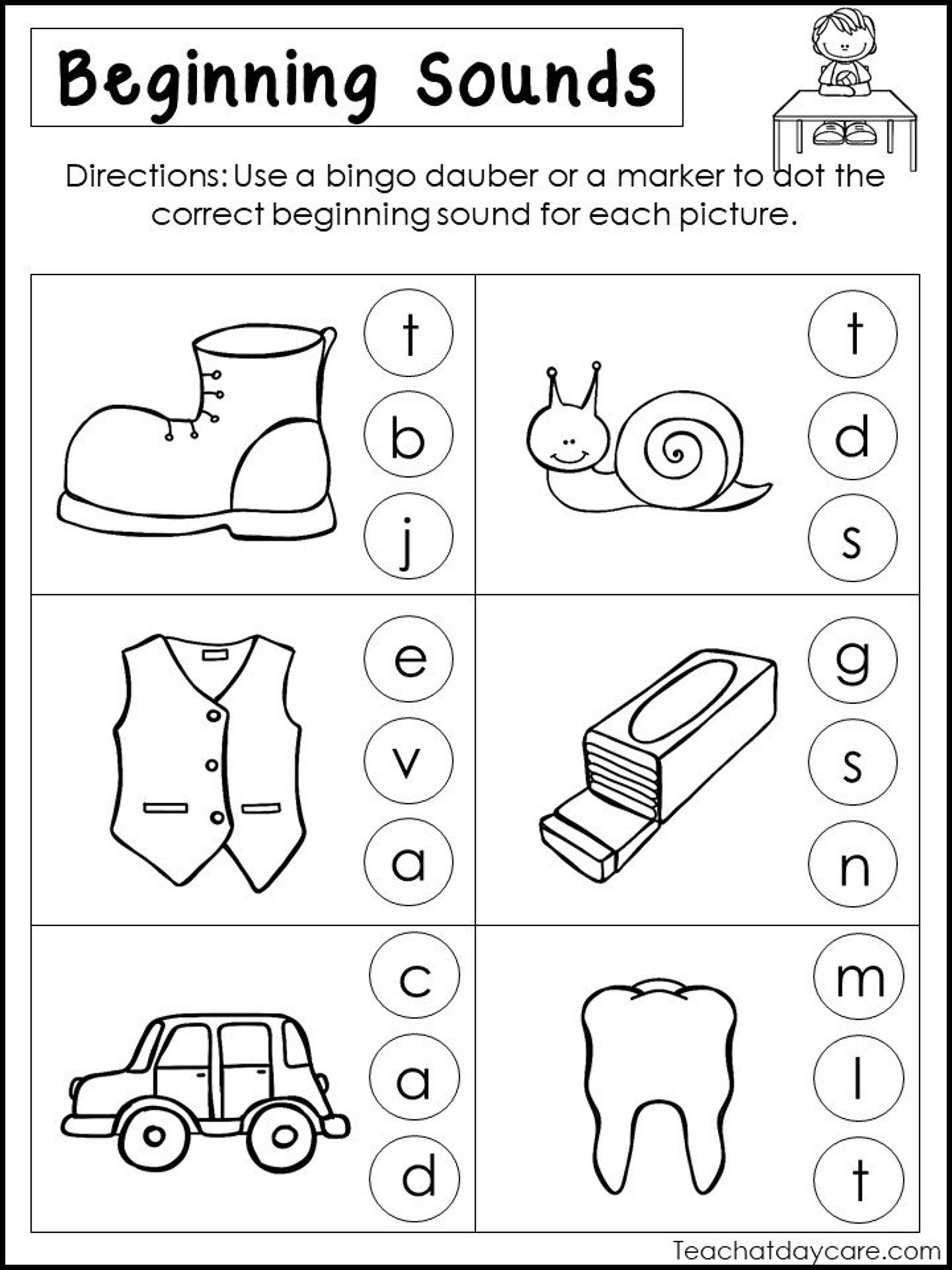 60 Letter Sound Worksheets Kindergarten 61