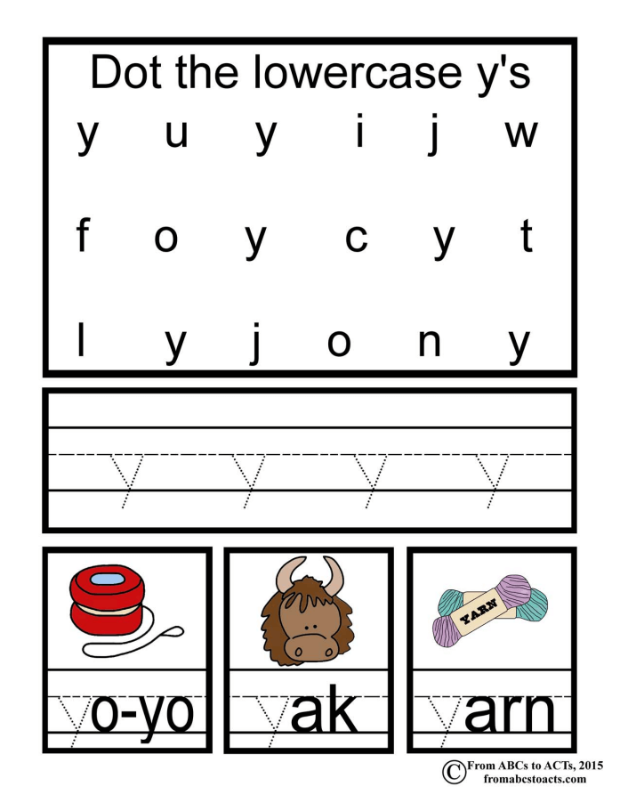 60 Letter Y Preschool Worksheets 37