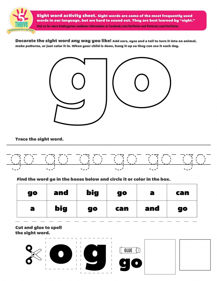 60 Sight Word Kindergarten Worksheets 39