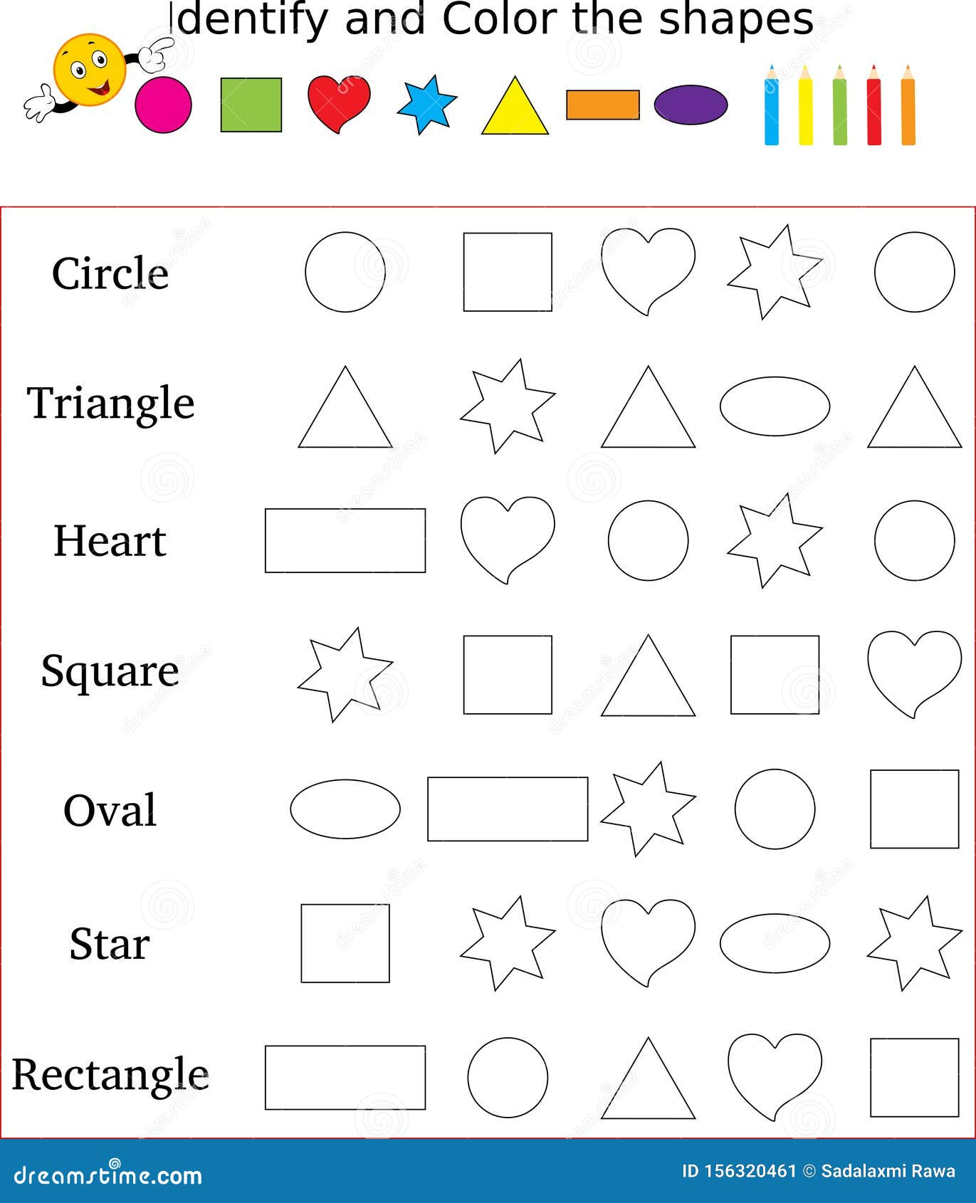 61 Shapes Worksheets For Preschool 40