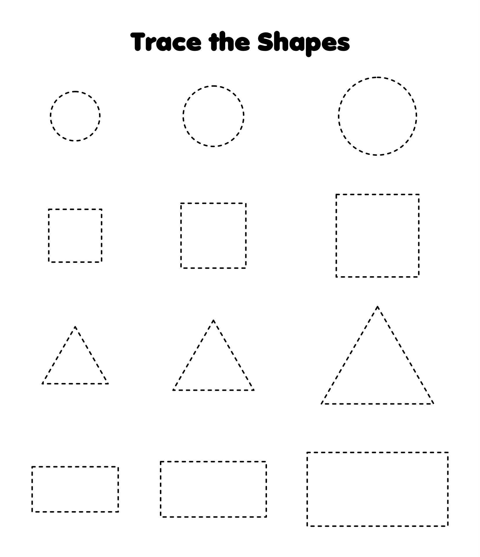 63 Tracing Worksheets For Preschool 53