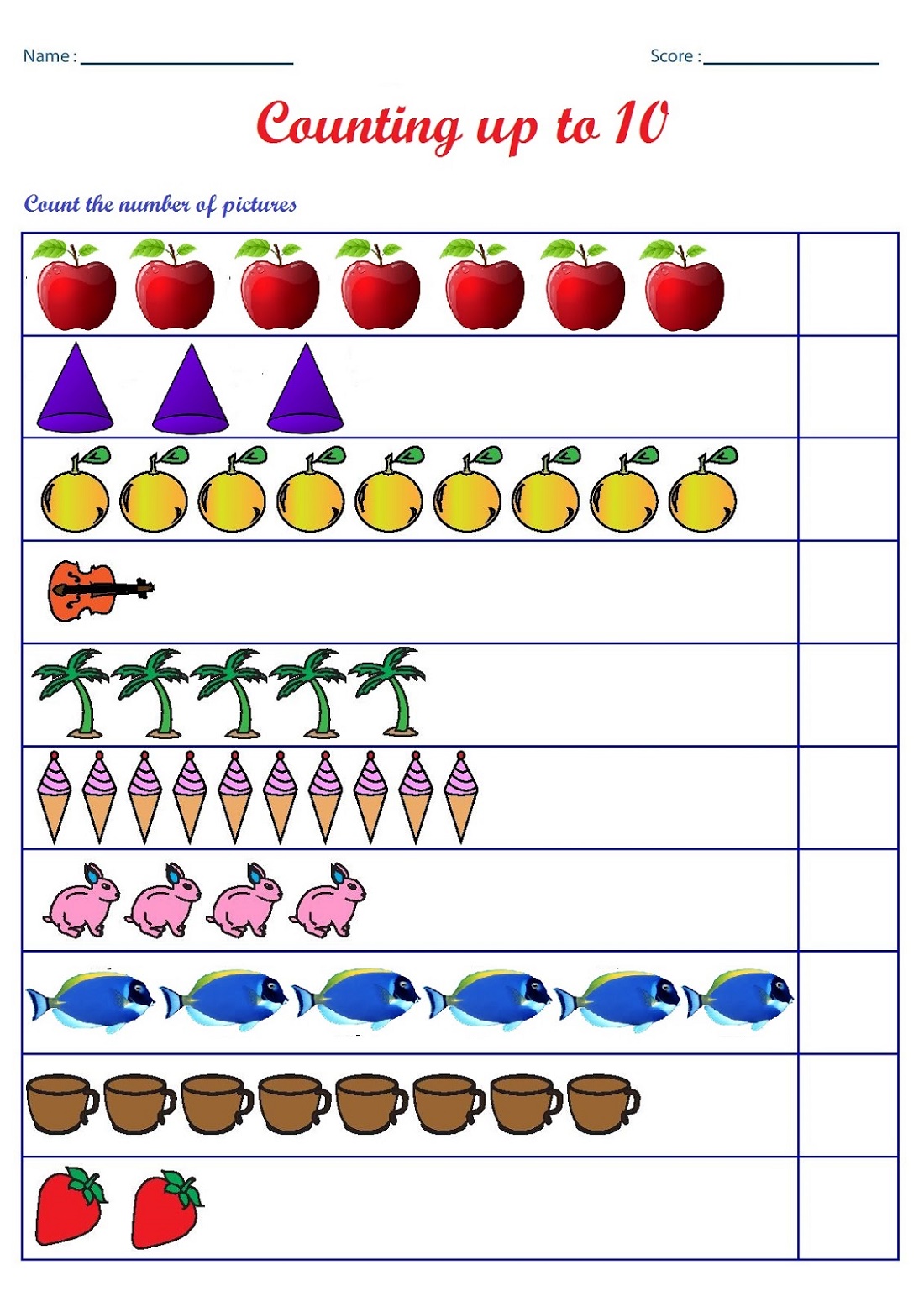 65 Counting Worksheets For Preschool 37