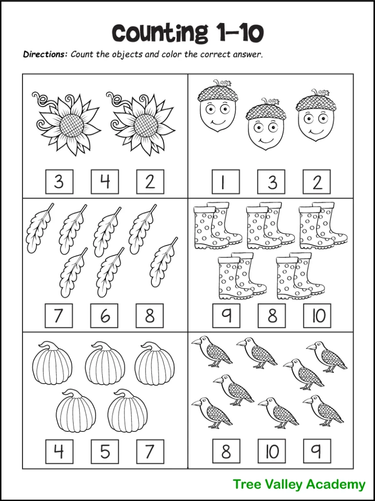 77 Math Worksheets For Kindergarteners 6