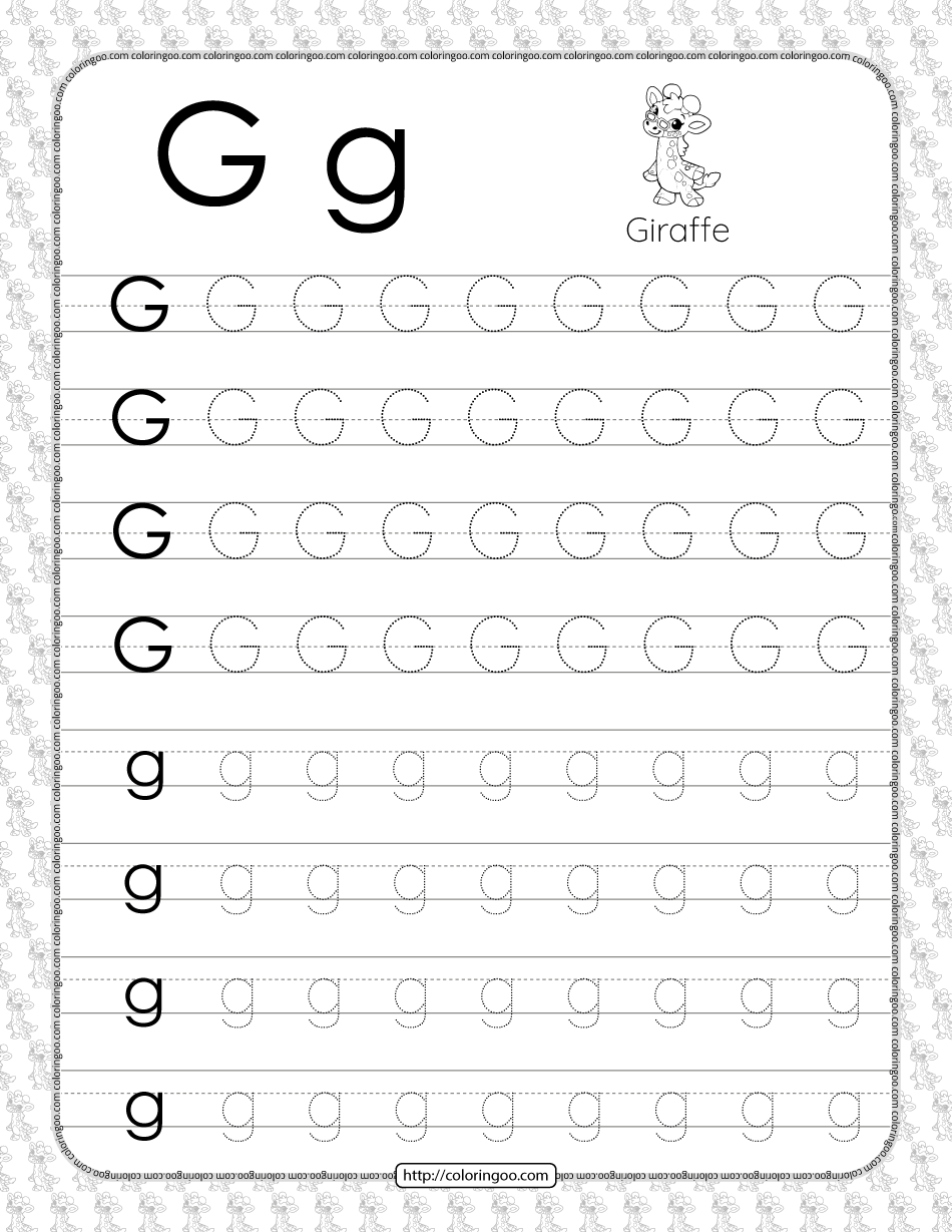 Best 60+ Preschool Worksheets Letter G 43