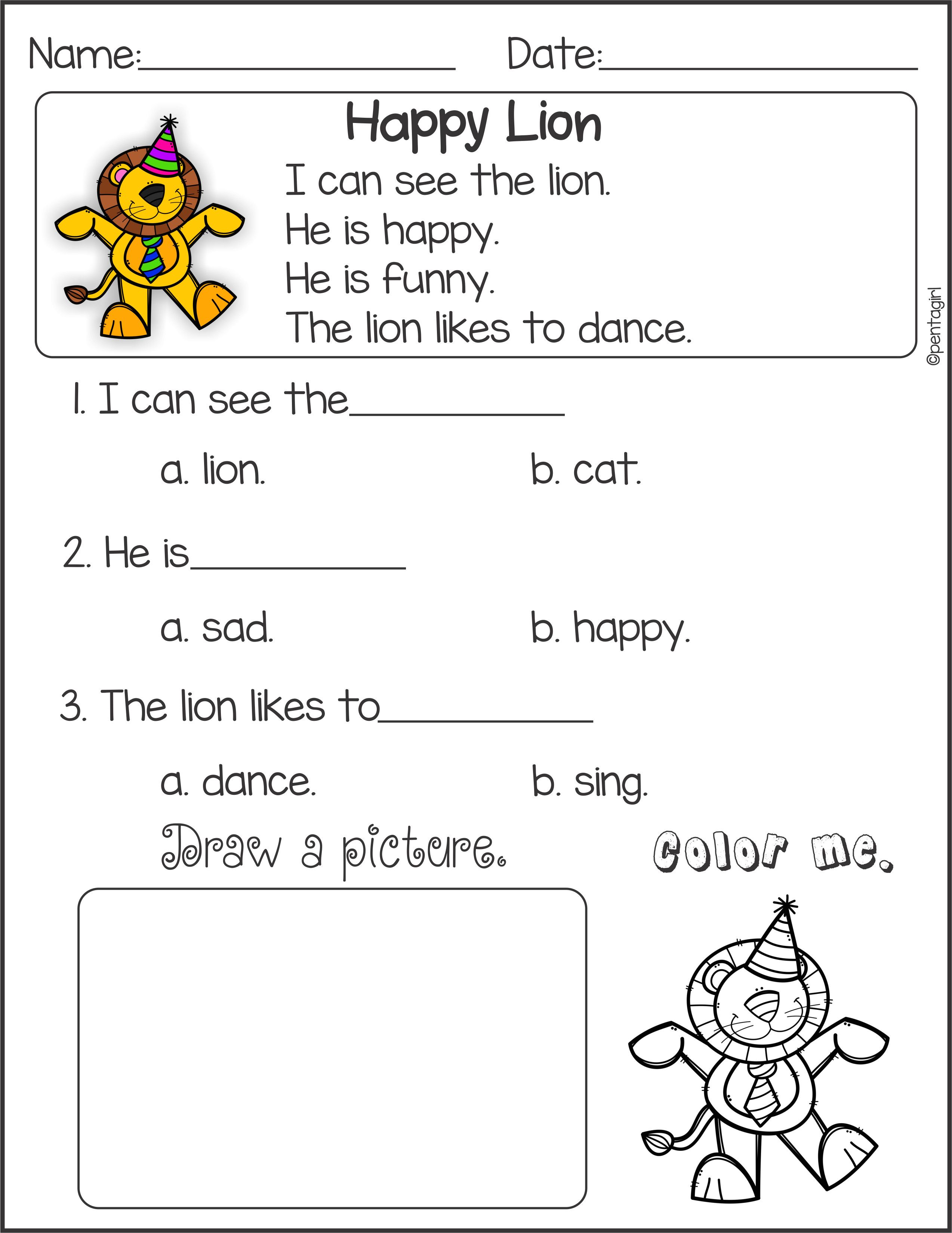 Save 50+ Reading For Kindergarten Worksheets 20