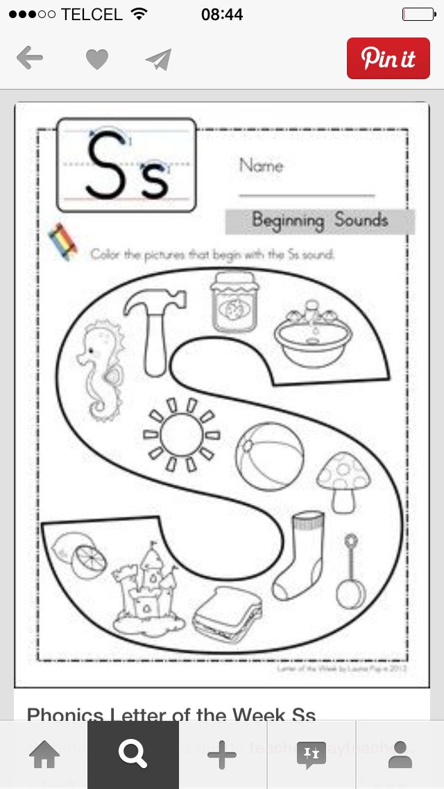 51 Letter S Preschool Worksheets 7