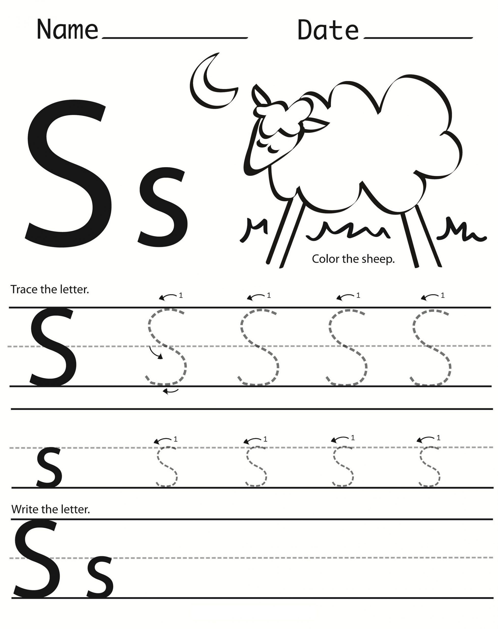 51 Letter S Preschool Worksheets 8