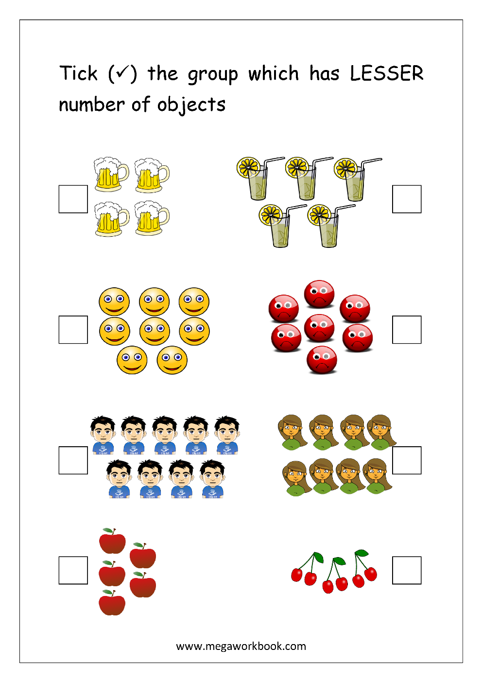 55 Comparing Numbers Worksheets Kindergarten 17