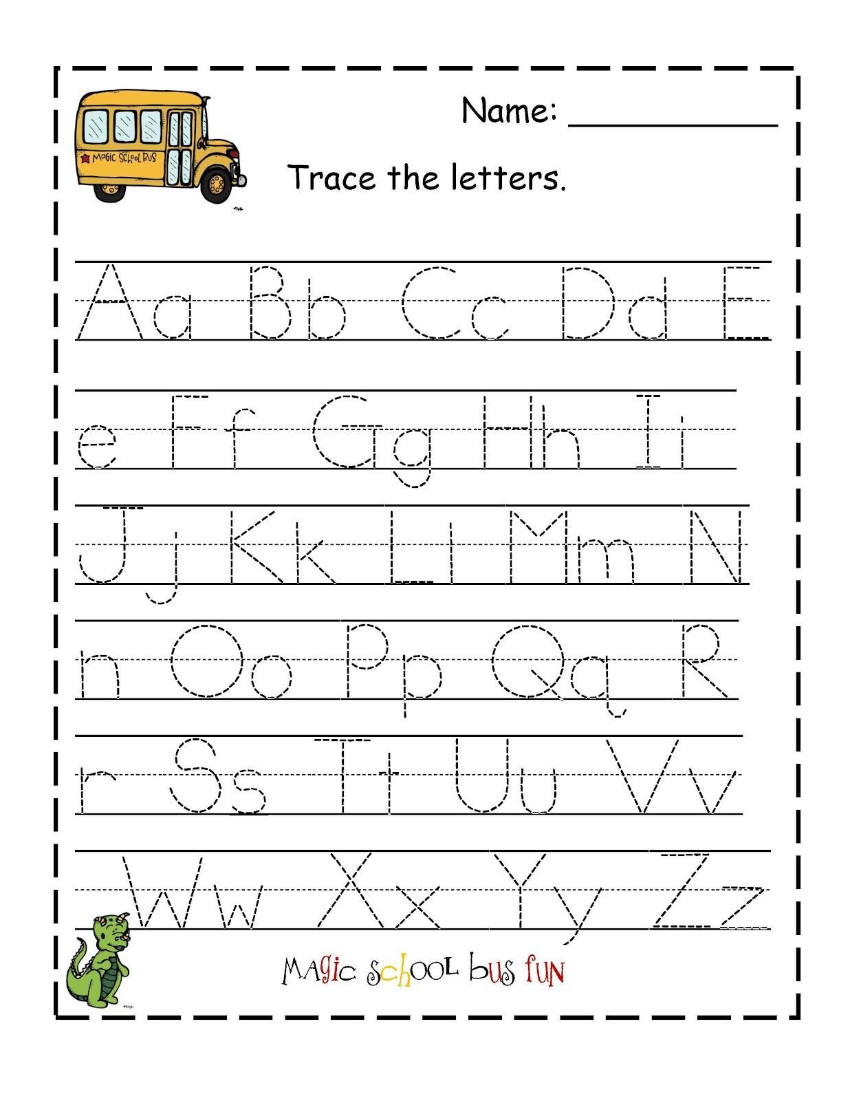 55 Preschool Tracing Letters Worksheets 16