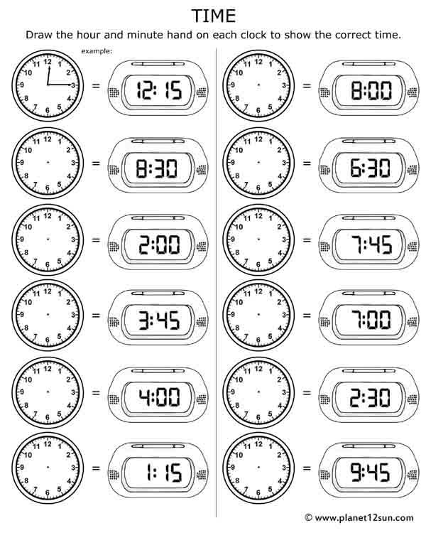 60 Time Worksheets For Kindergarten 25