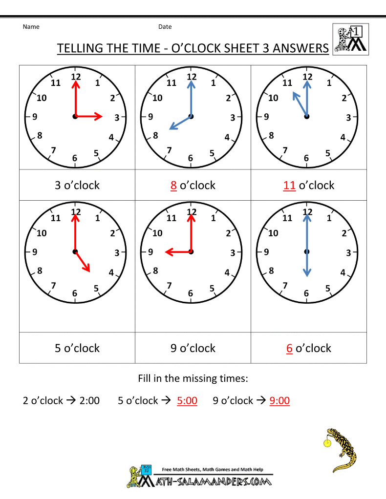 60 Time Worksheets For Kindergarten 28