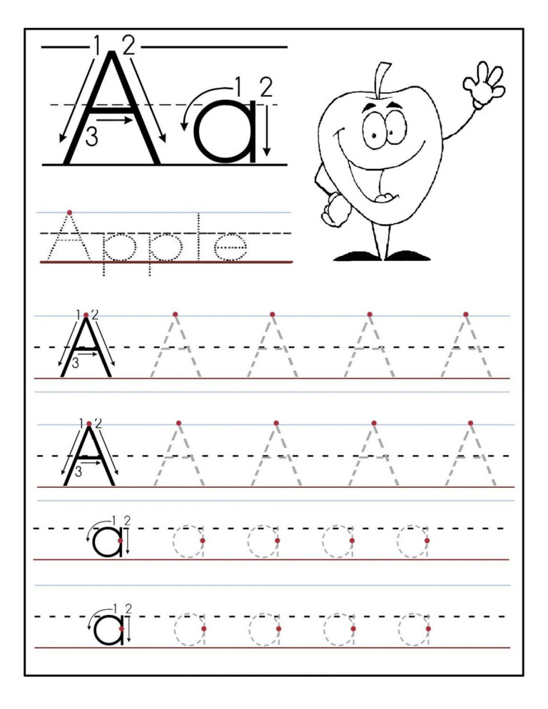 61 Tracing Letters Worksheets Preschool 52