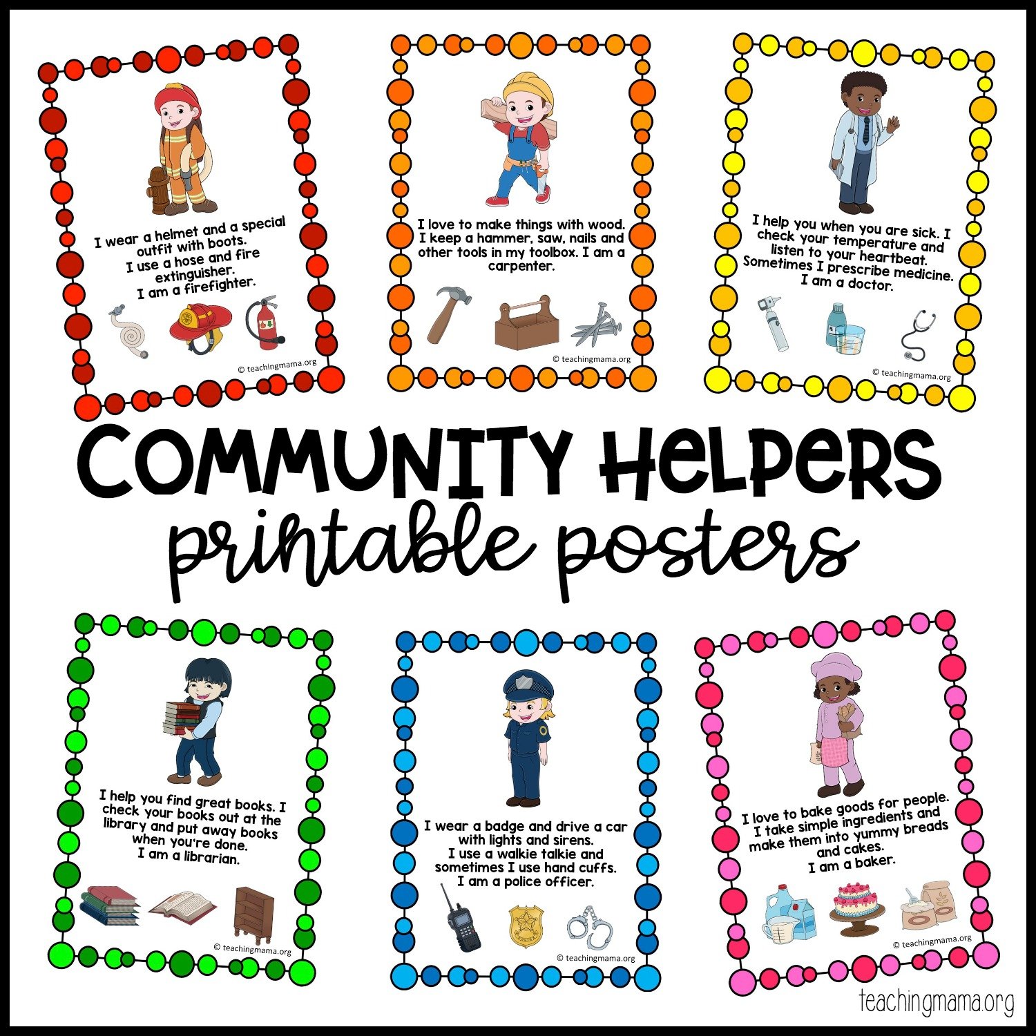 80 Preschool Community Helpers Worksheets 17