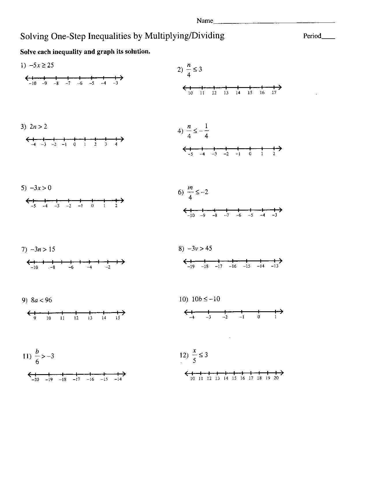 60 Printable Solving Linear Inequalities Worksheets 43