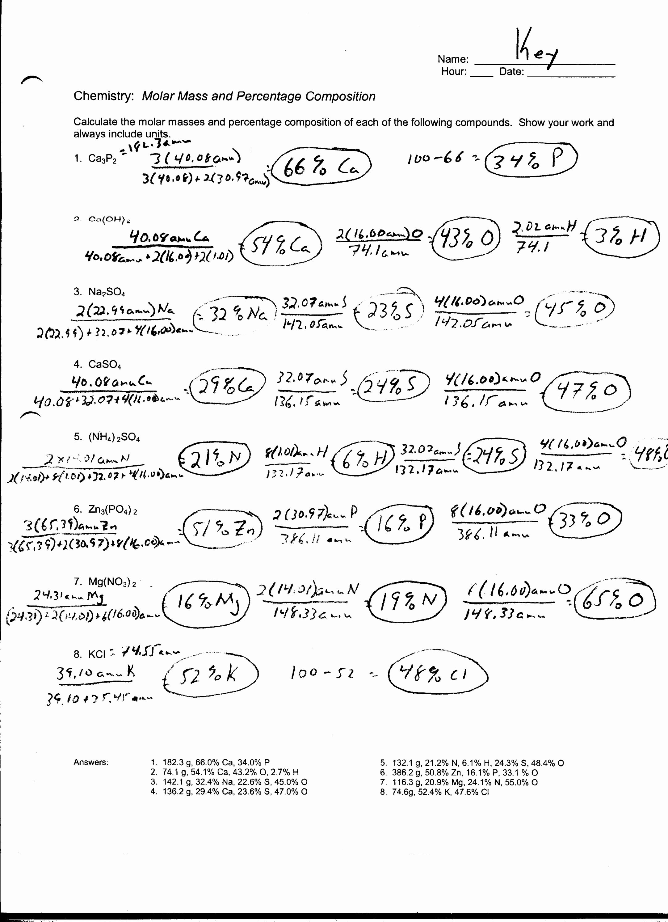 80 Gram Formula Mass Worksheets 43