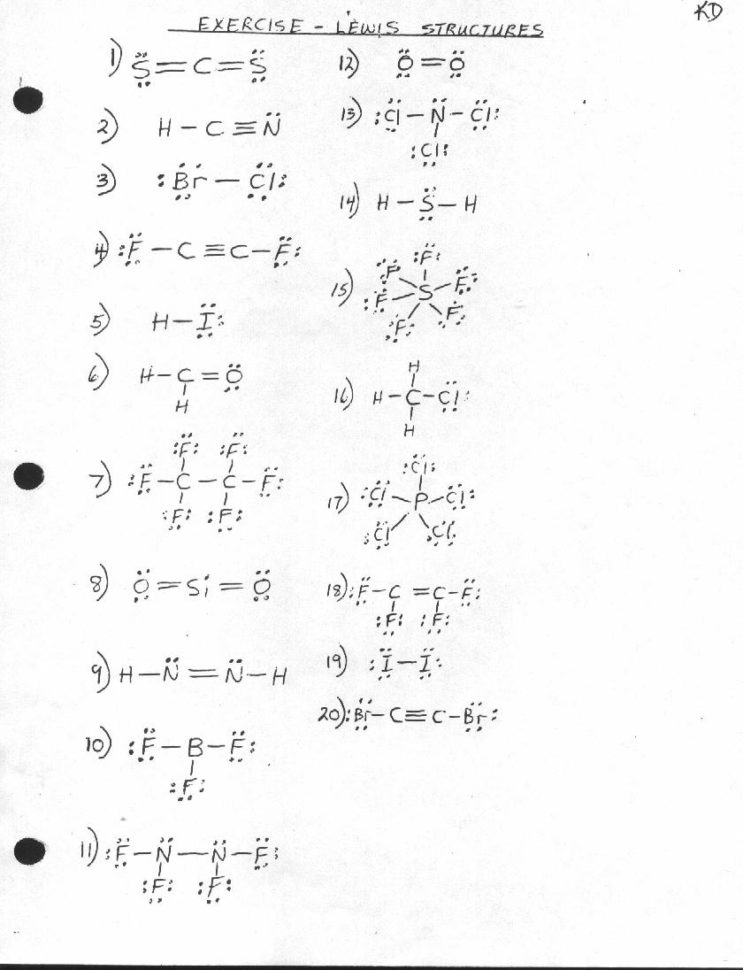 80 Printable Lewis Structure Practice Worksheets 31