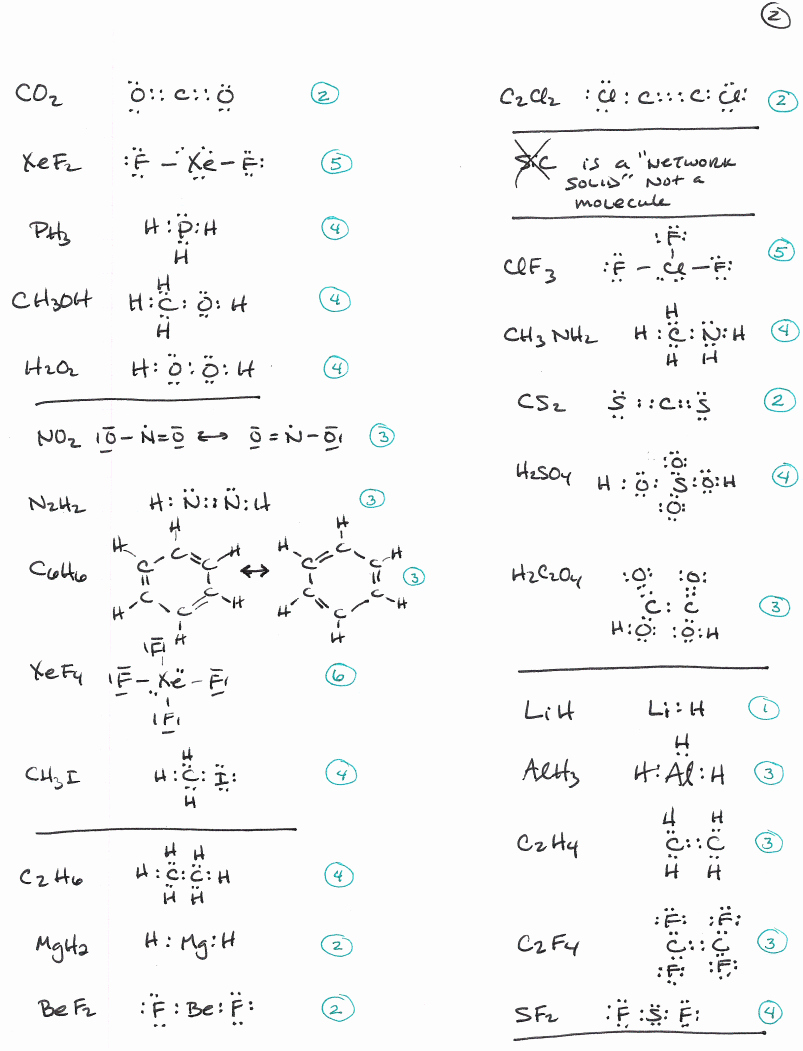 80 Printable Lewis Structure Practice Worksheets 35