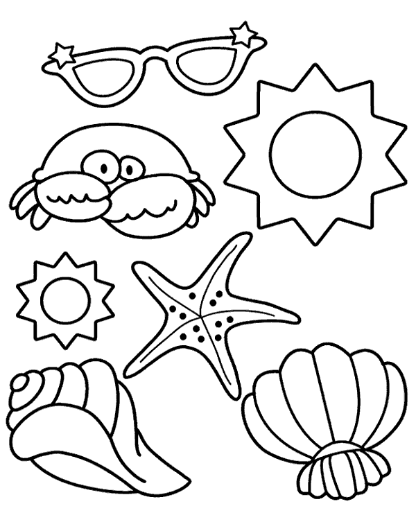 Best 45 Summer Coloring Pages Easy Ideas 3