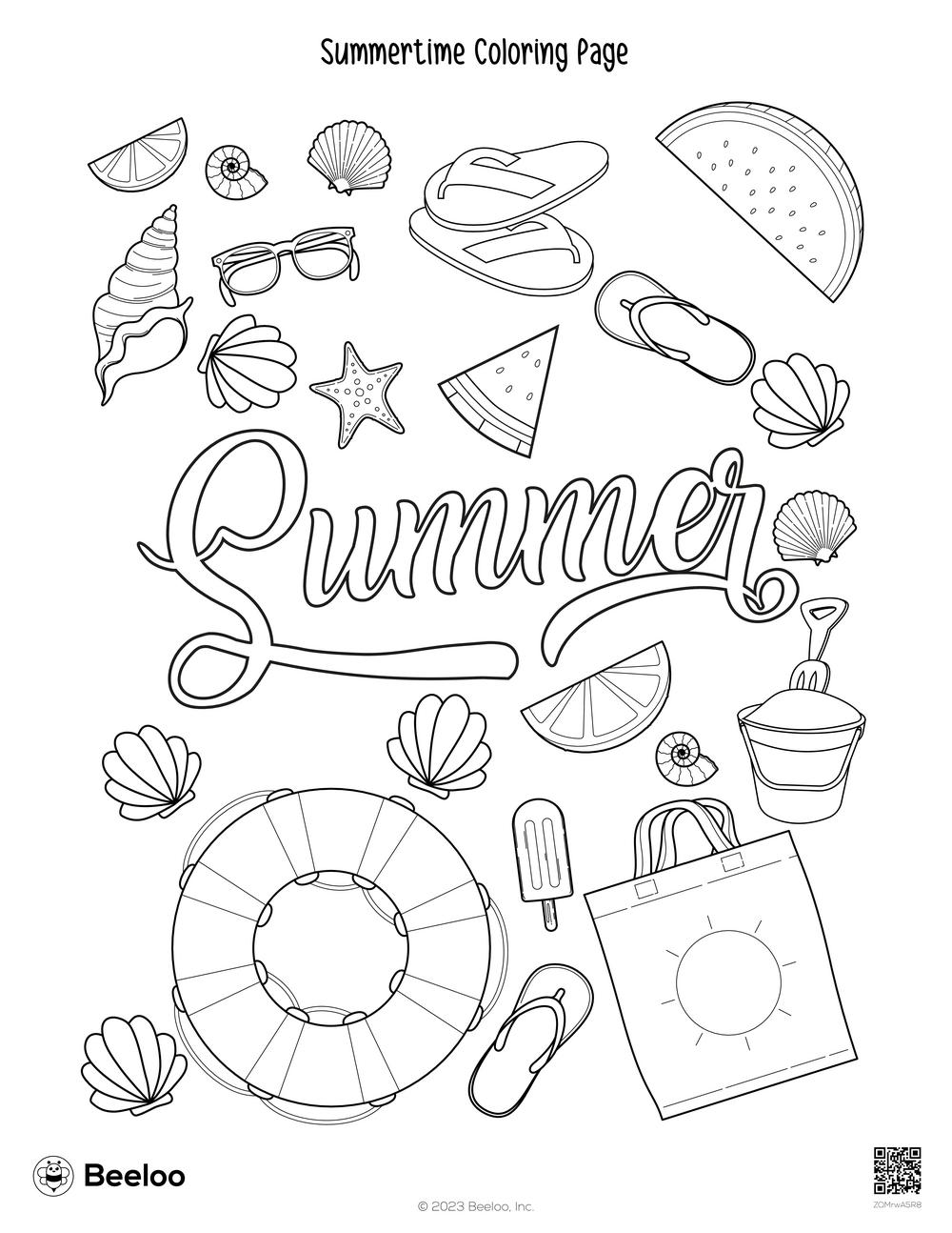 Best 45 Summer Coloring Pages For Preschool Ideas 20