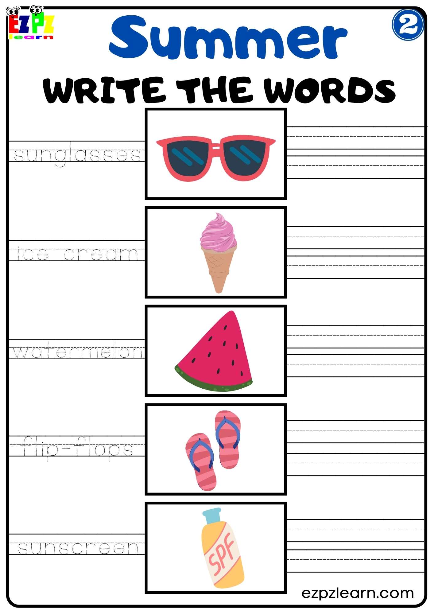 Get 85 Summer Vocabulary Worksheets Ideas 4