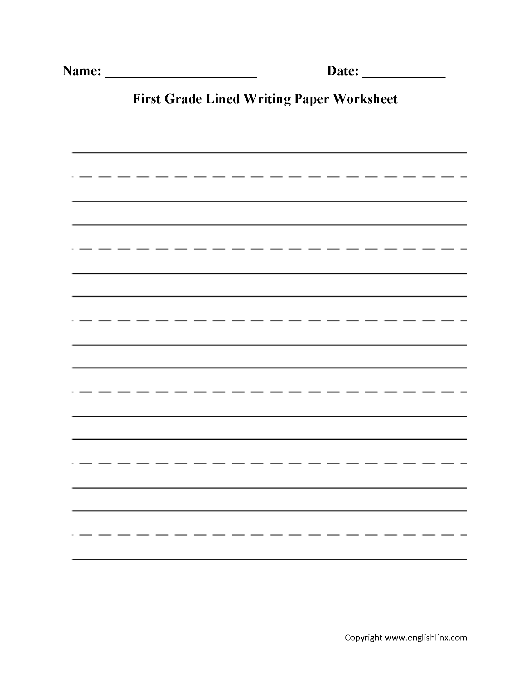 20 1St Grade Writing Practice Worksheets