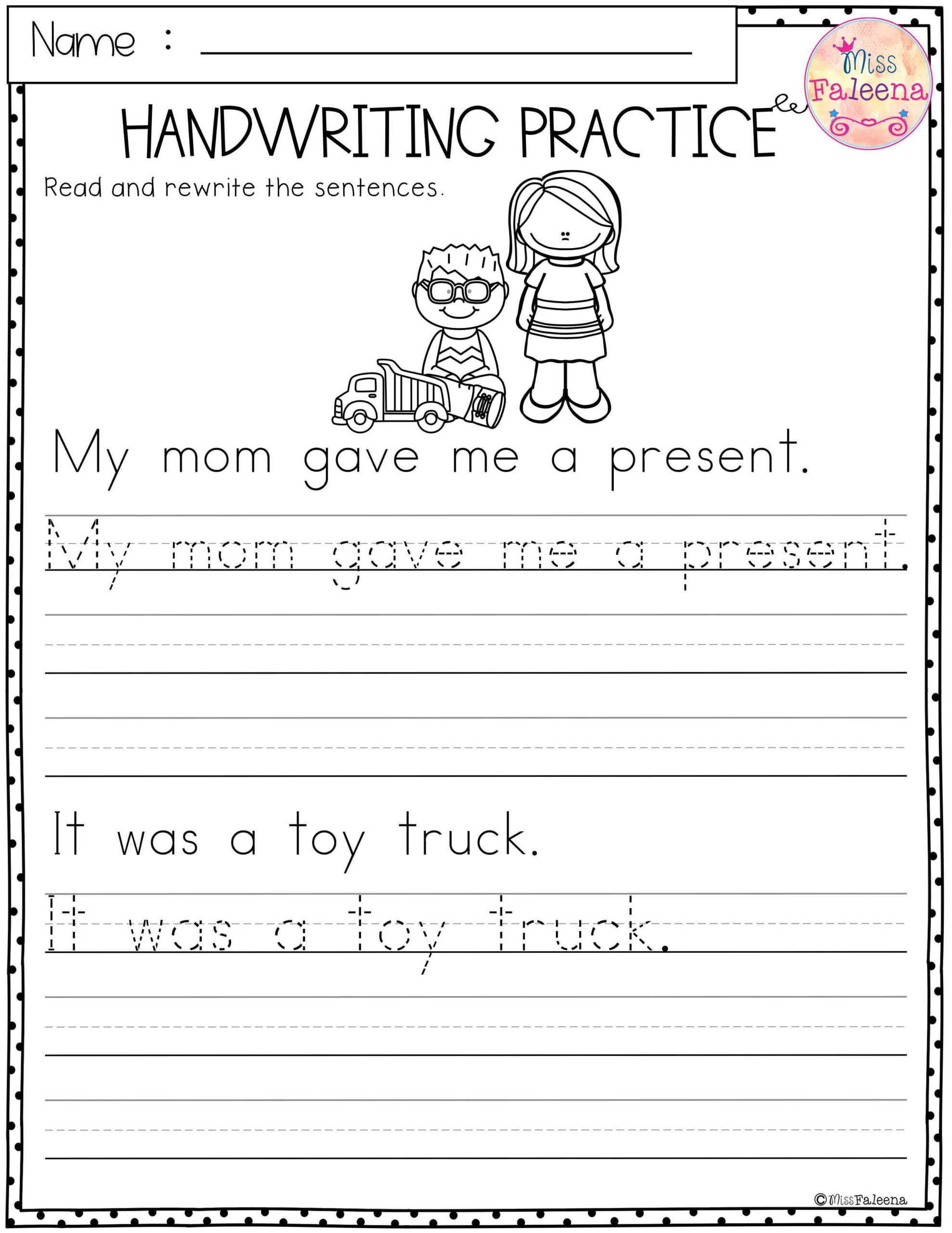 20 1St Grade Writing Practice Worksheets