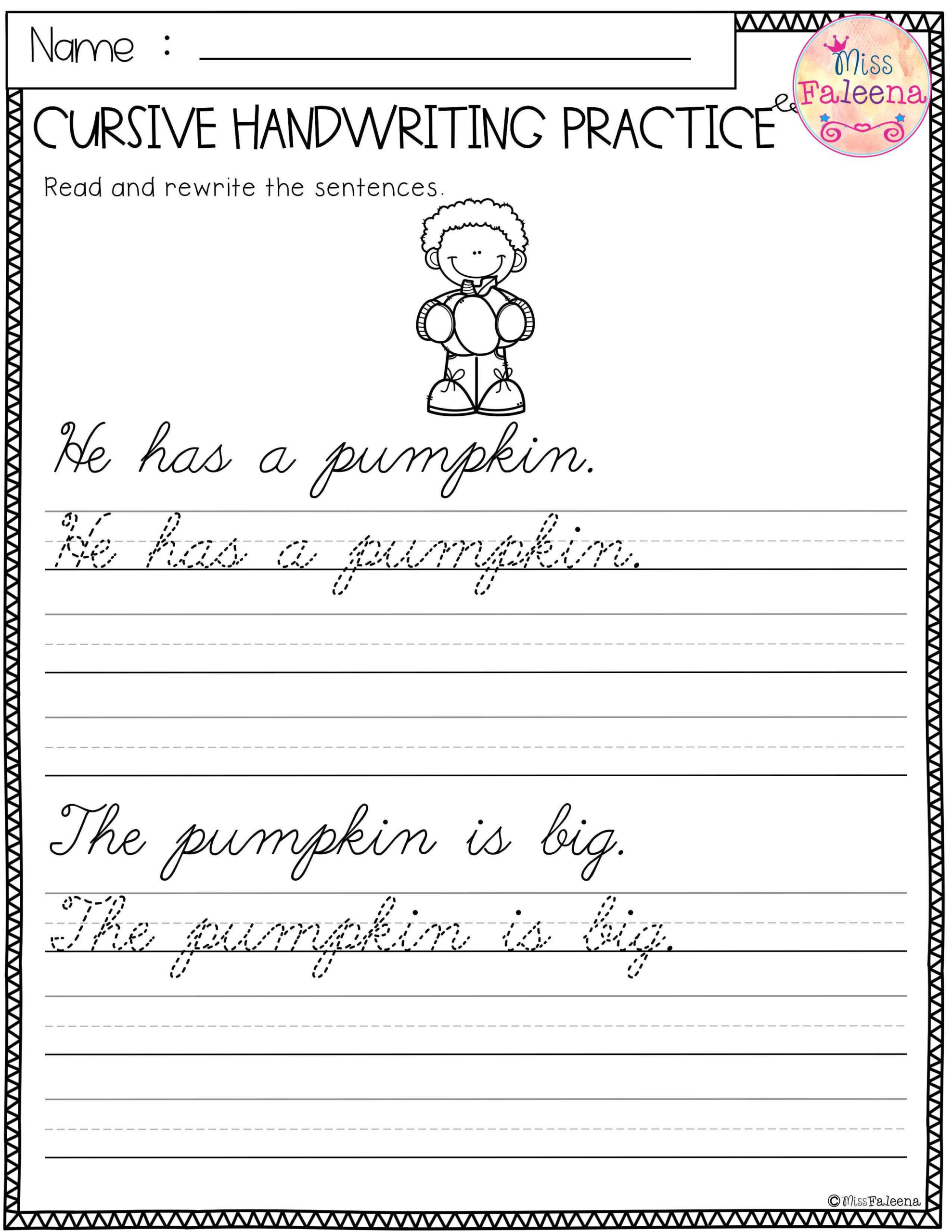 20 1St Grade Writing Practice Worksheets