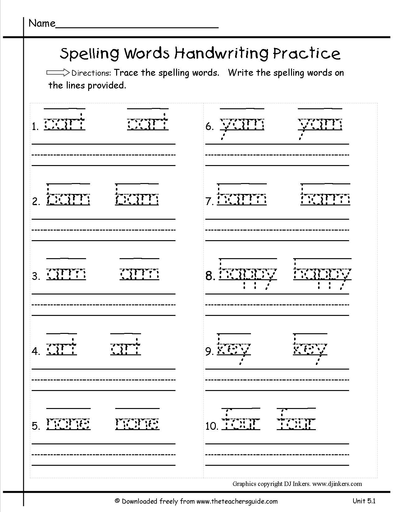 20 1St Grade Writing Practice Worksheets
