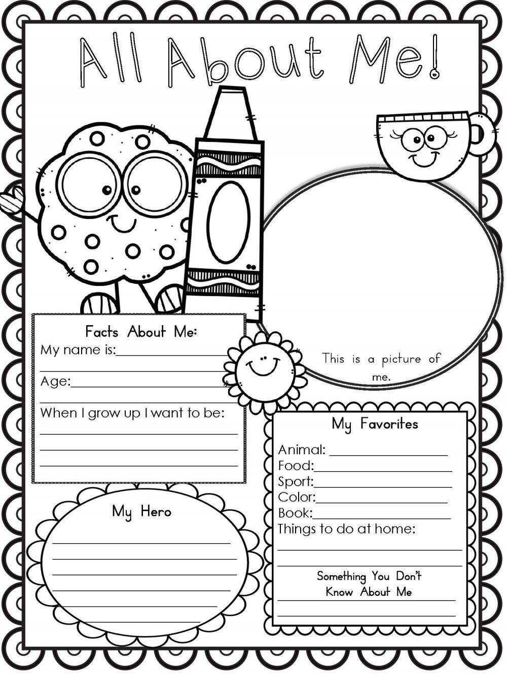 20 2Nd Grade Worksheets All About Me