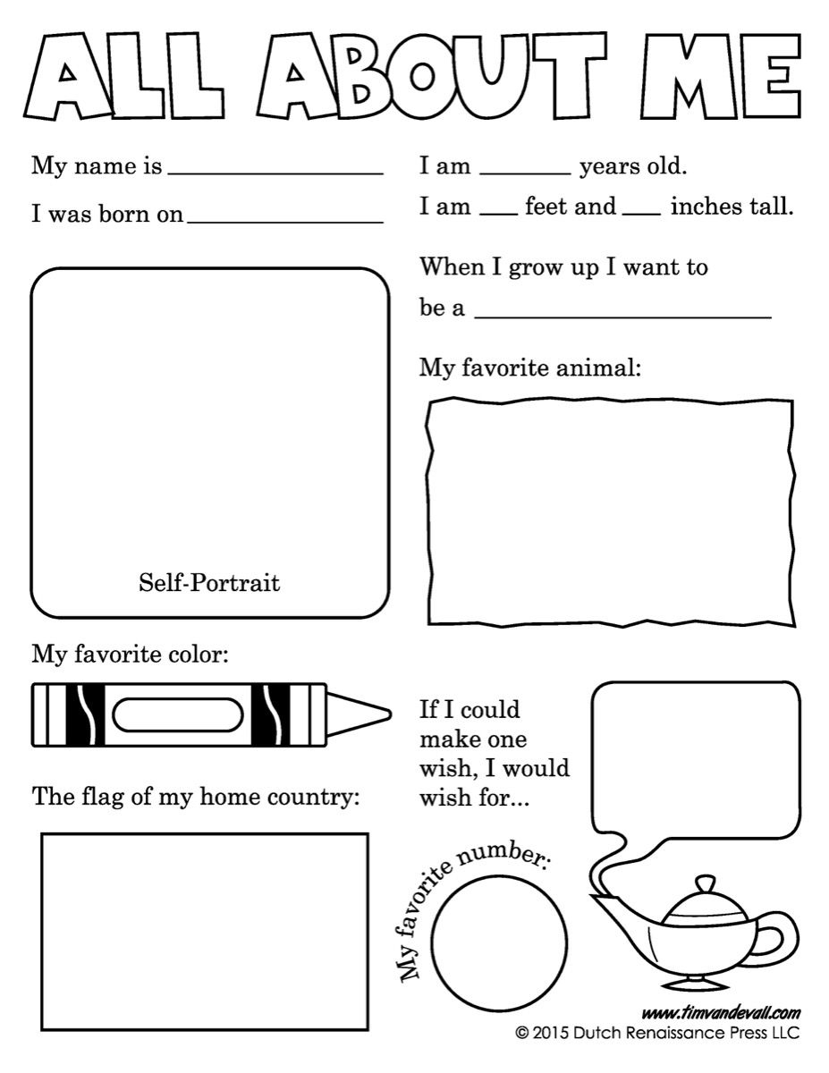 20 2Nd Grade Worksheets All About Me