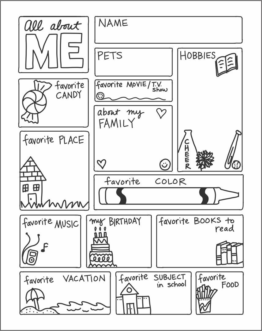 20 2Nd Grade Worksheets All About Me