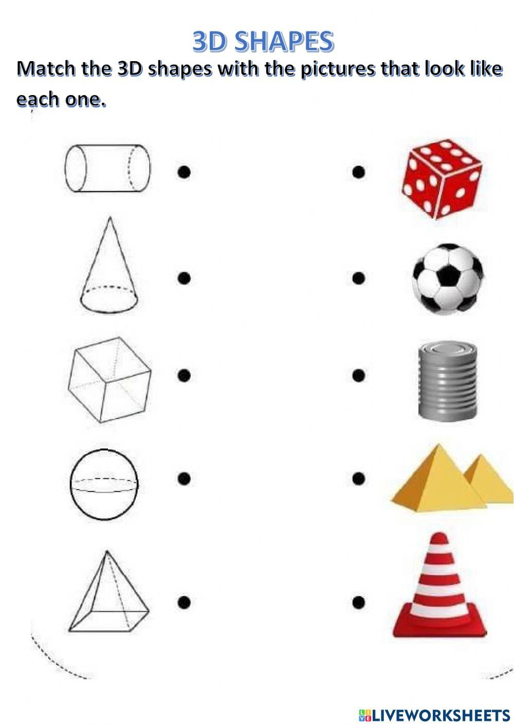 20 3D Shapes Kindergarten Activities Worksheets