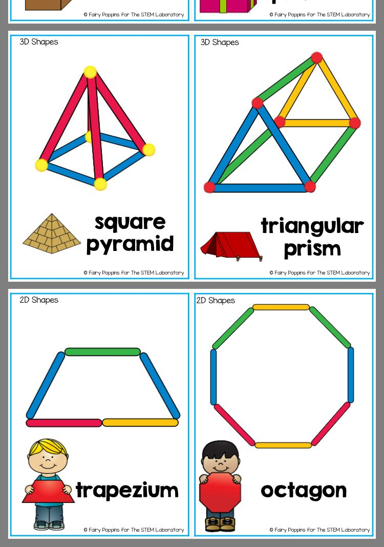 20 3D Shapes Kindergarten Activities Worksheets